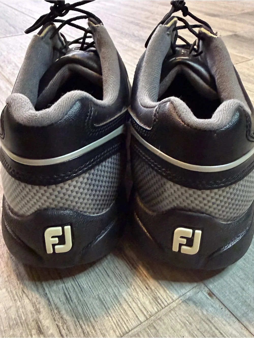 FootJoy Sports LT Golf Men’s Size 8 58038 Black Leather Waterproof Soft Spike